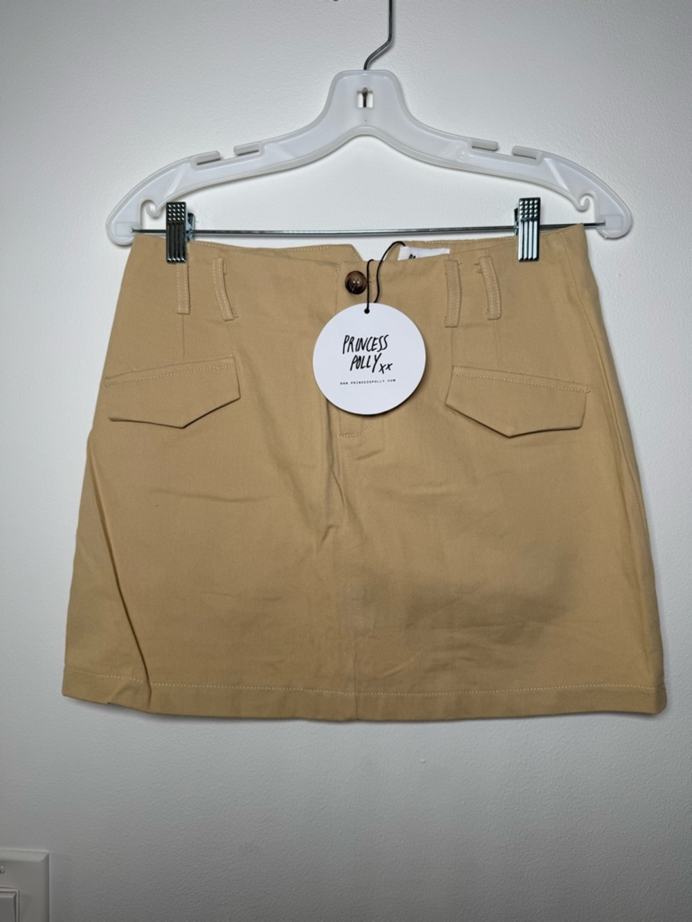 Princess Polly Beige Cargo Pocket Mini Skirt